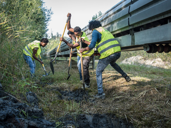 Umweltbildung: Arbeitseinsatz